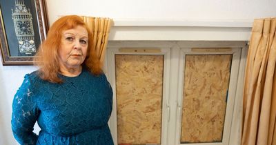 Nan forced to sit in freezing house after yobs repeatedly smash her windows