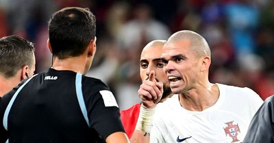Portugal veteran Pepe battled on with broken arm before tearing into Argentine referee