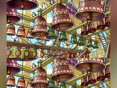 Optical illusion: Can you find a man hiding in these bells?