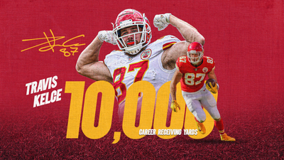 Chiefs’ Travis Kelce fifth tight end in NFL history to hit 10,000 career receiving yards