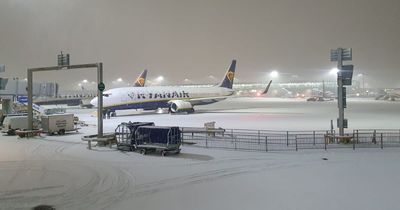 Gatwick and Stansted airport runways shut down after heavy snow sparks travel chaos