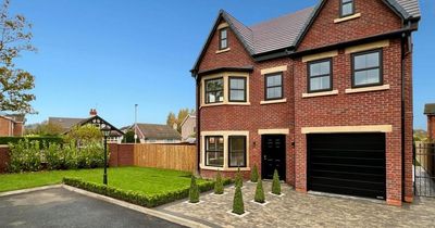 New build behind electric gate mix of 'modern and period elegance'