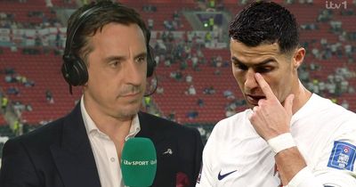 Gary Neville makes "horrible" admission after Cristiano Ronaldo's tearful World Cup exit
