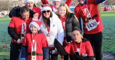 Brave six-year-old Scot fighting brain tumour completes Santa Dash as guest of honour
