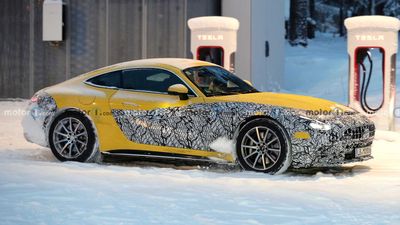 2023 Mercedes-AMG GT Coupe Spied With Less Camo Than Ever Before