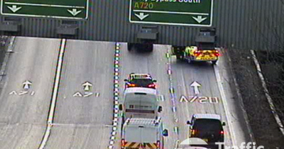 Edinburgh M8 crash causes rush hour chaos as police race to major bypass junction
