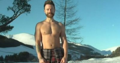 This Morning fans cheered up by hunky topless kilt-wearing Scotsman doing yoga in snow