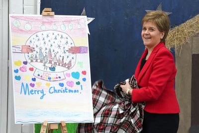 Nicola Sturgeon unveils her official Christmas card designed by school pupil