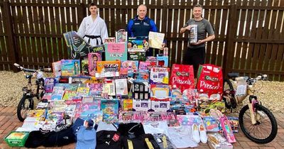 Lanarkshire karate club members dig deep for Christmas toy drive