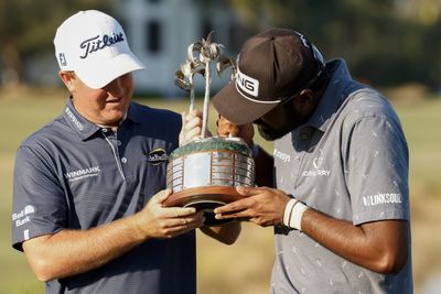 Conversations with Champions: 2022 QBE Shootout winners Sahith Theegala, Tom Hoge