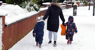 Full list of school closures on Tuesday as more warnings for snow, ice and fog over UK