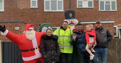 Nottingham road with 'community spirit' all year round is filled with Christmas lights once again