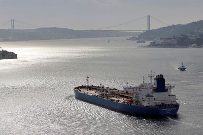 Eight oil tankers wait to pass through Istanbul strait -agency