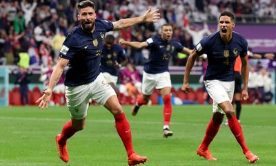 Traditional No 9 Olivier Giroud continues to thrive beneath the radar for France