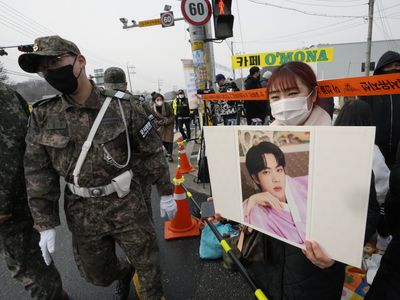 BTS member Jin begins military duty at a frontline South Korean boot camp
