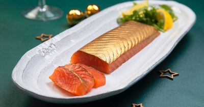 Lidl is selling a smoked salmon fillet covered in gold