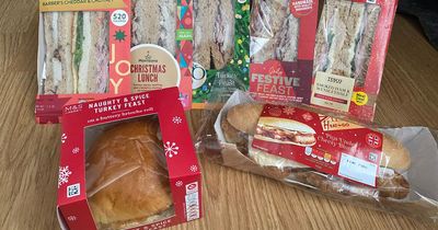 I tried festive sandwiches from Boots, Tesco, Aldi and more - & one got me into the Christmas spirit