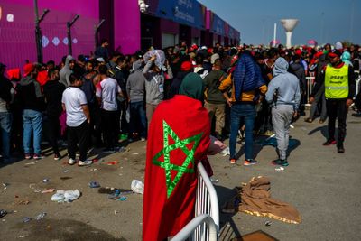 Moroccan fans wait for chance to score free World Cup ticket