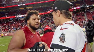 Cameras caught Tom Brady having some really classy moments with 49ers players after blowout loss