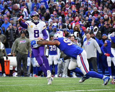 Kirk Cousins has been hit a lot this year