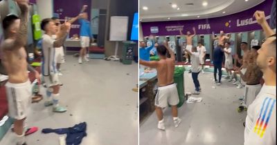Argentina squad yell "f***ing English" insult during World Cup dressing room celebrations