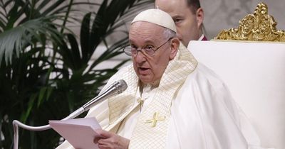 Pope tells of 'omens of even greater destruction and desolation' for mankind