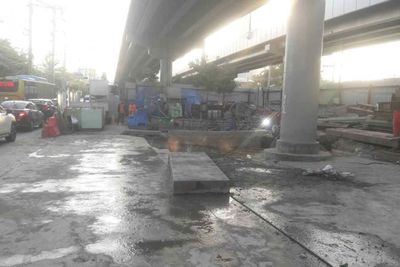 Rama III road still congested after subsidence