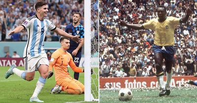 Julian Alvarez behind only Pele in World Cup history after Argentina double vs Croatia