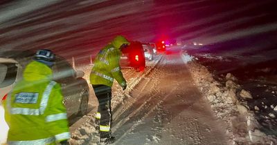 Coastguard helps rescue drivers after 40 motors become stranded in Shetland snow