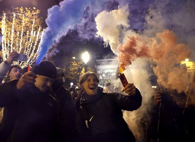 Soccer-Paris celebrates win after high-stakes World Cup clash with Morocco