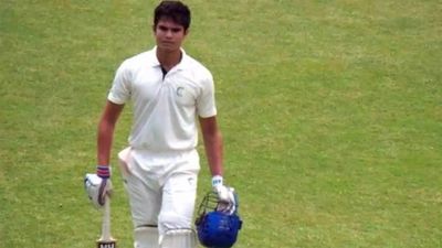 Like father, like son - Arjun Tendulkar slams ton on First-Class debut