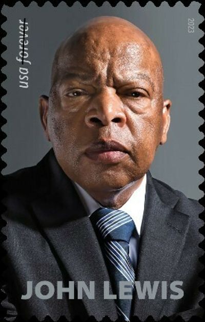 U.S. Postal Service honors the late civil rights leader Rep. John Lewis with a stamp