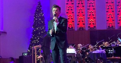 Fans enjoy festive fun at Rick Astley's Swinging Christmas at Liverpool Philharmonic but one song stole the show