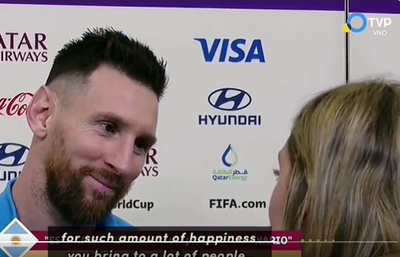 ‘You don’t need to win World Cup,’ impassioned journalist tells Lionel Messi after Argentina win
