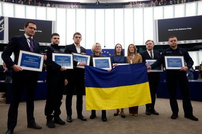 People of Ukraine handed EU's top human rights prize