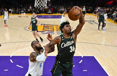 Marcus Smart courteously left the floor to vomit during the Celtics win over the Lakers