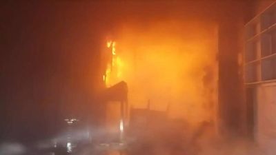 Three firefighters injured while dousing flames as cylinder blast in shop cum residence in Patiala