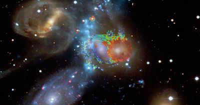 Supercharged telescope captures image of unseen galaxies 280 million light years away