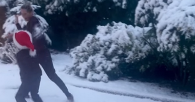 Helen Flanagan shares adorable footage as she plays around in snow with kids