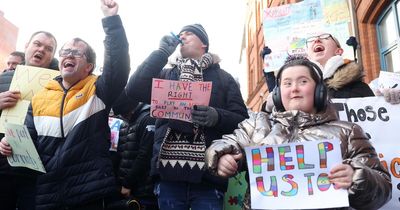 Belfast protest against 'lack of support' for special needs sector