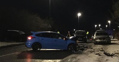 Two in hospital with 'potentially serious' injuries after crash drama in Gateshead