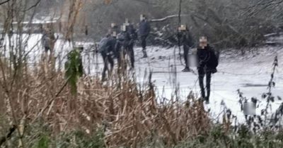 Teens spotted playing on frozen pond after Solihull tragedy where 4 boys fell through ice