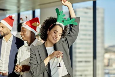 A company’s office holiday party raffled off a full week of free paid leave as a prize for employees