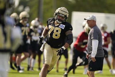 Starting center Erik McCoy returns to the first Saints practice after their bye week