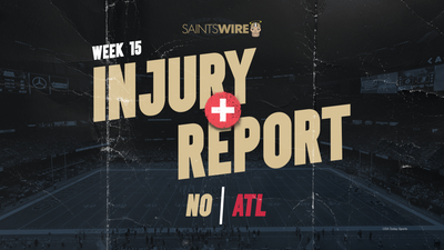 Saints have 13 players on initial Week 15 injury report, Falcons list 2 of their own