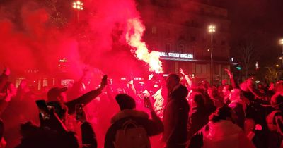 France and Morocco fans clash in violent scenes as fireworks thrown and riot police deployed