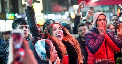 Hundreds of 'proud' Moroccan fans flood Curry Mile to watch team make history - despite loss