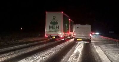 Smash on A40 leaves hundreds stranded in the freezing cold amid ice and snow warnings