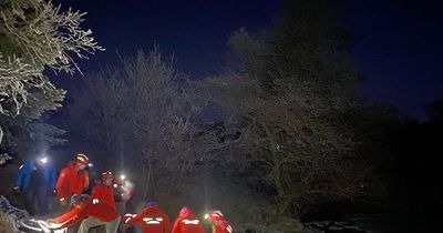 Walker who fell into freezing water at Devil's Pulpit saved by Scots mountain rescue team