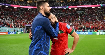 Sofyan Amrabat plea to Olivier Giroud mid-match speaks volumes about Liverpool target